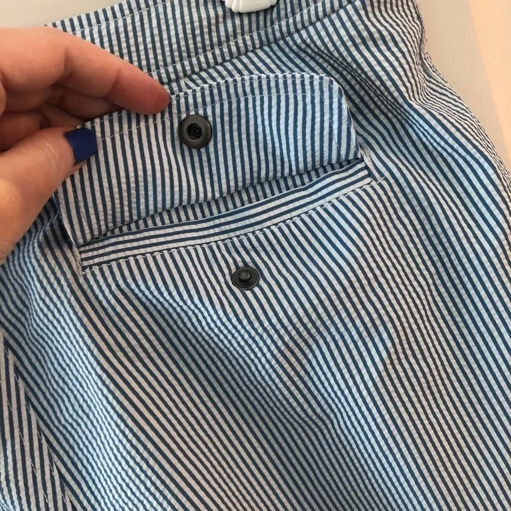 Onia Striped Calder Swim Trunk
